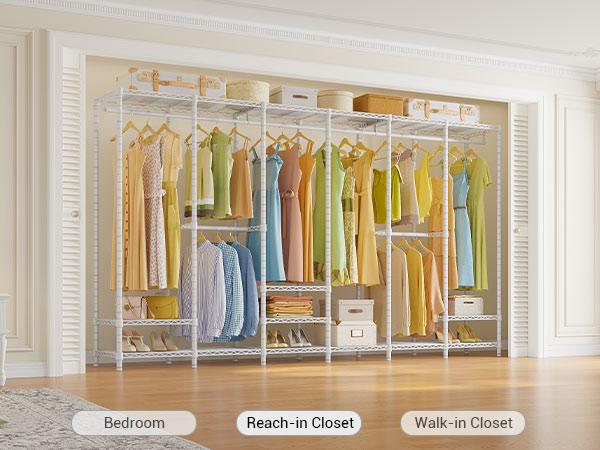 VIPEK V60 Series Extra Large Portable Closet Rack Heavy Duty Clothing Rack for Hanging Cloth Freestanding Wardrobe for Bedroom Organizer Adjustable Hanger