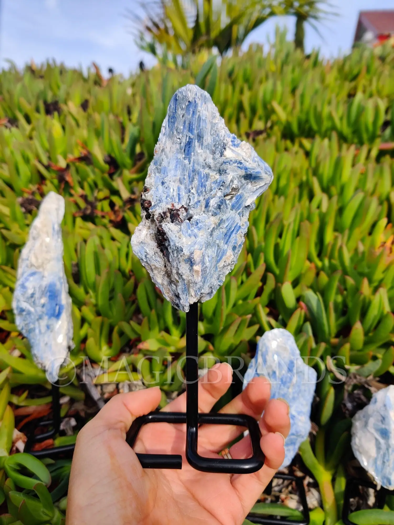 Blue Kyanite on Stand, Blue Kyanite Rough, Blue Kyanite Crystal, Blue Kyanite, Raw Blue Kyanite, Rough Blue Kyanite, Crystal Home Decor