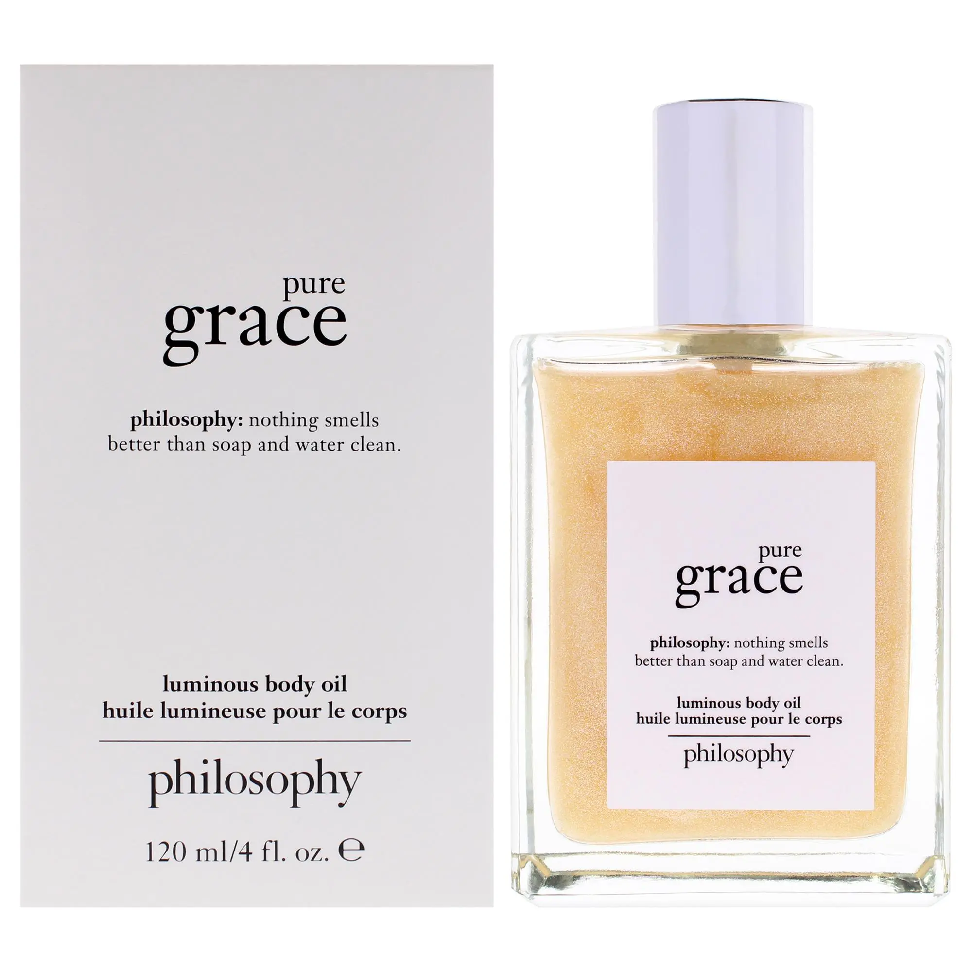 Pure Grace Luminous Body Oil by Philosophy for Women - 4 oz Oil