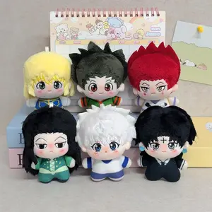 Anime HUNTER Plush Dolls Pendant Soft Killua Zoldyck Stuffed Doll Keychain Hisoka Plusie Toys Fan Kids XMAS Gift Decoration