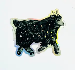 Guided Hand Studio- Holographic Goat Sticker