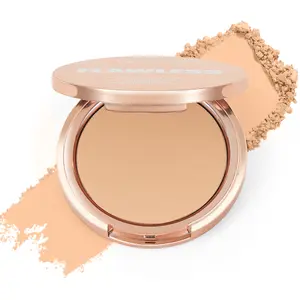 PHOFAY Matte Finishing Pressed Powder Compact for a Flawless, Blurred Matte Finish - Oil-Absorbing, Long-Wearing & Portable with Velvet Puff, Ideal for Touch-Ups and Setting Makeup on Oily to Combination Skin