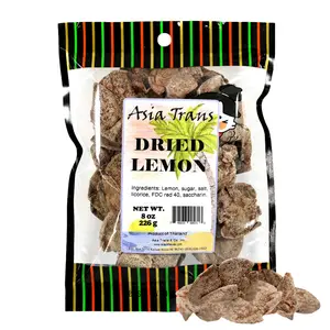 Dried Preserved Whole Lemon - Dehydrated Fruit Peel Snacks, Whole Lemon Crack Seed Slices, Li Hing Mui Preserved, Asian-Style