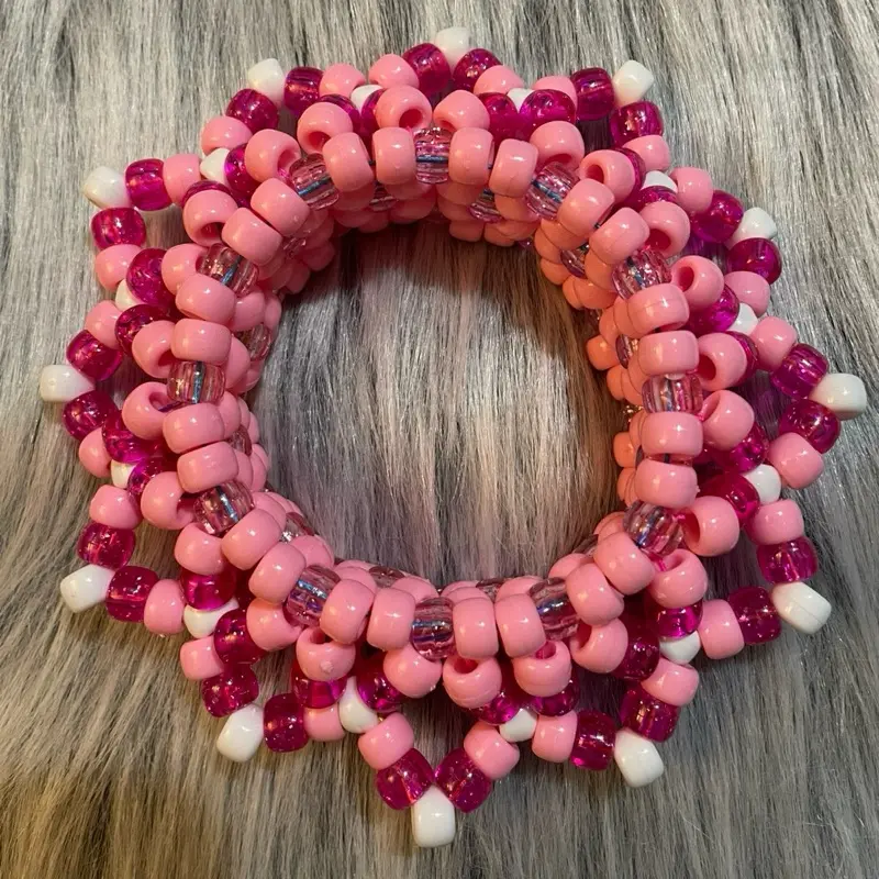Kandi mandala cuff