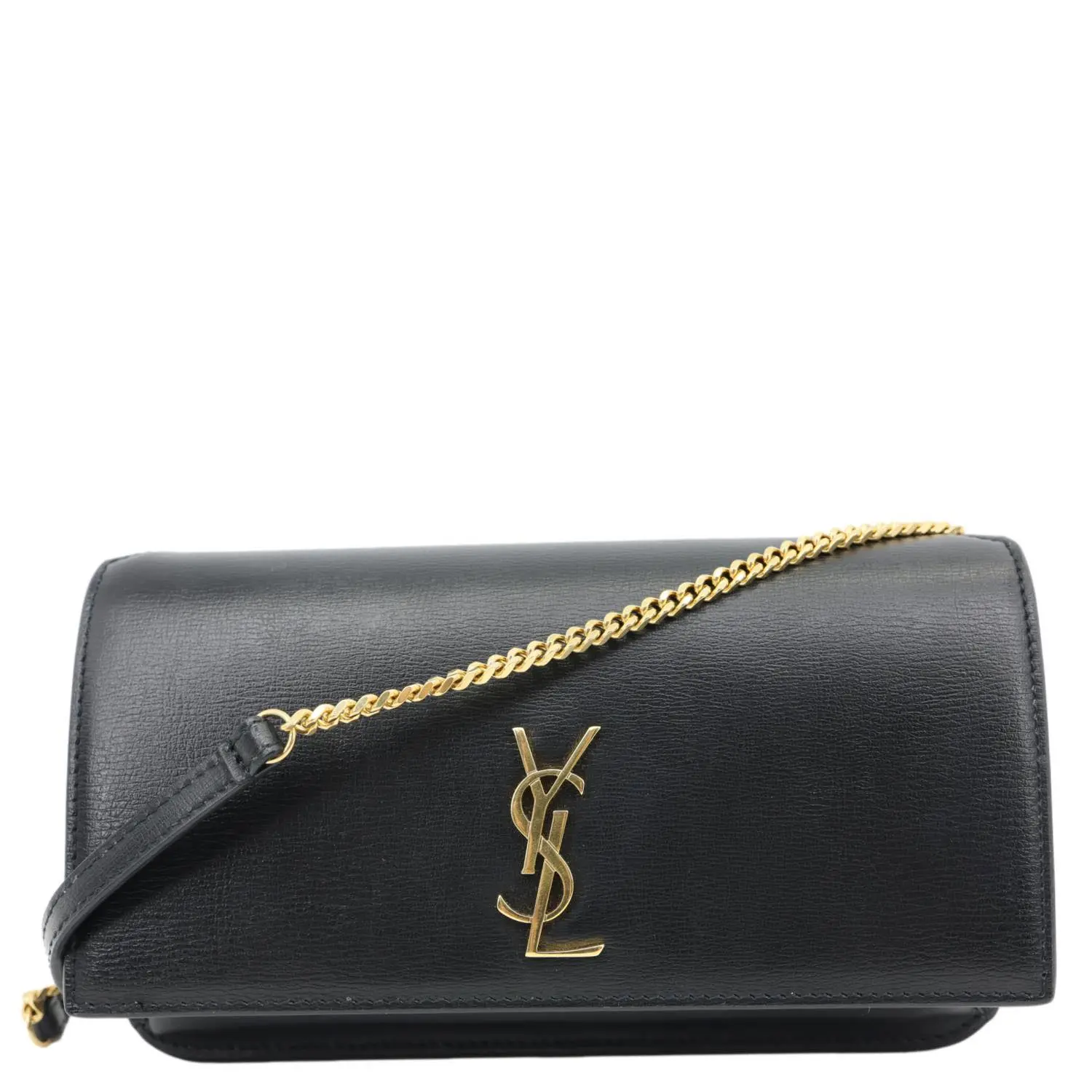 Pre-owned Yves Saint Laurent Leather Crossbody Bags YSL Classic Monogram Crossbody Bag Black