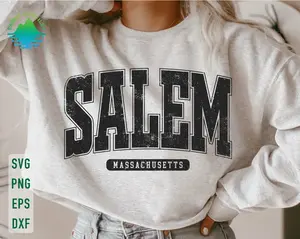 Salem Massachusetts Sweatshirt, Halloween Sweatshirt, Witch Sweatshirt, Salem University, Spooky Season, Witch Vibes Sweatshirt