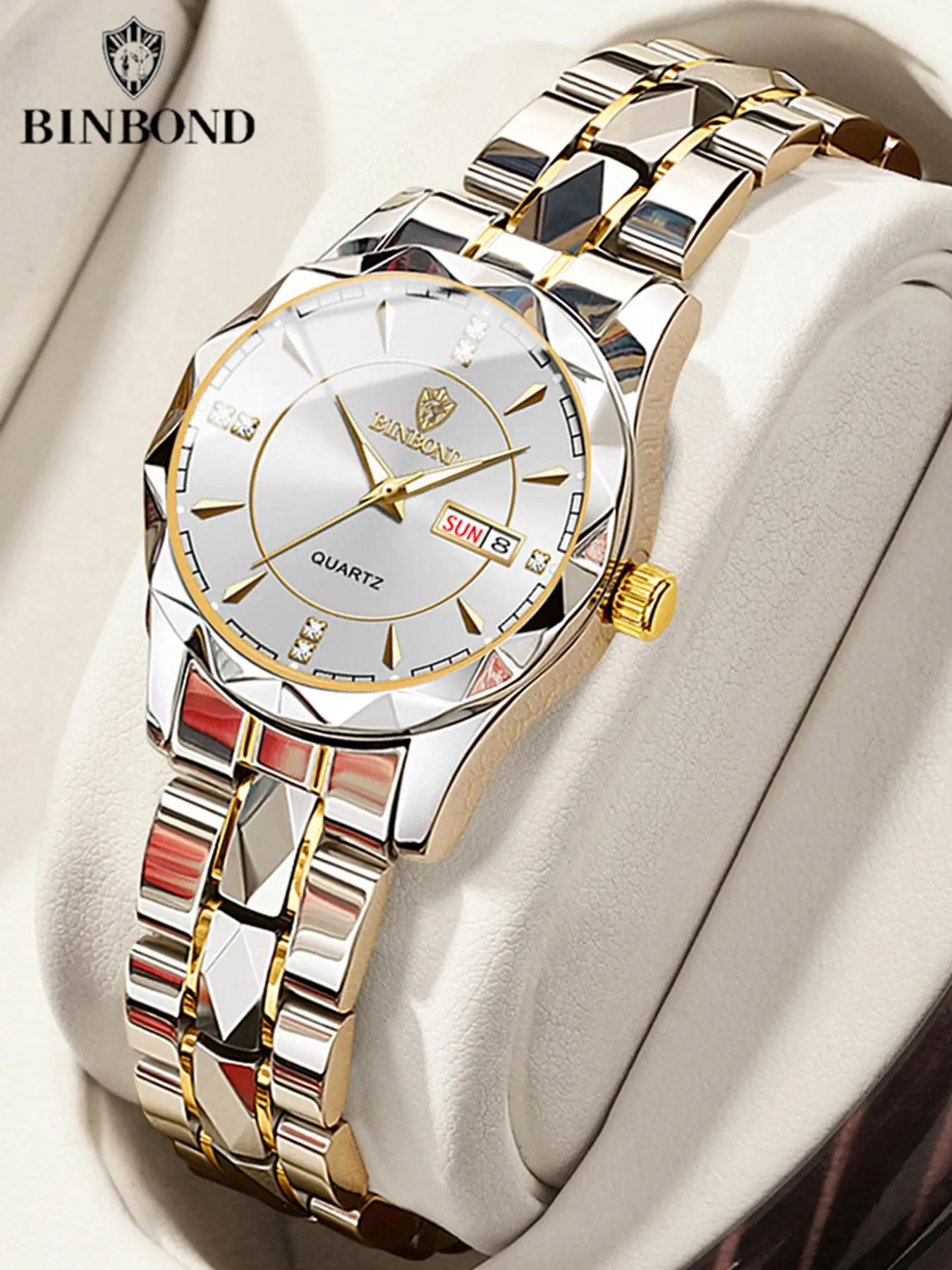 Women's Round Dial Quartz Analog Watch, Stainless Steel Wristwatch, Modern Wristwatch, Modern Fashionable Wristwatch, Fashion Wristwatches, Casual Versatile Stainless Steel Strap Watch for Party, Daily Clothing Decor, Birthday Gift