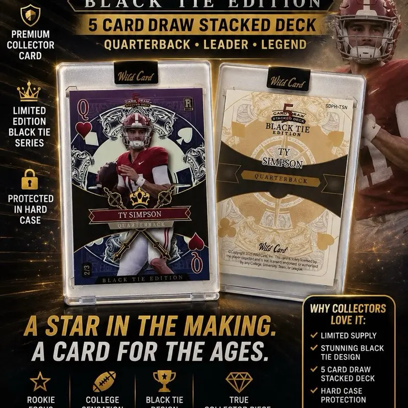 Ty Simpson Black Tie Edition – Wild Card 5 Card Draw Stacked Deck