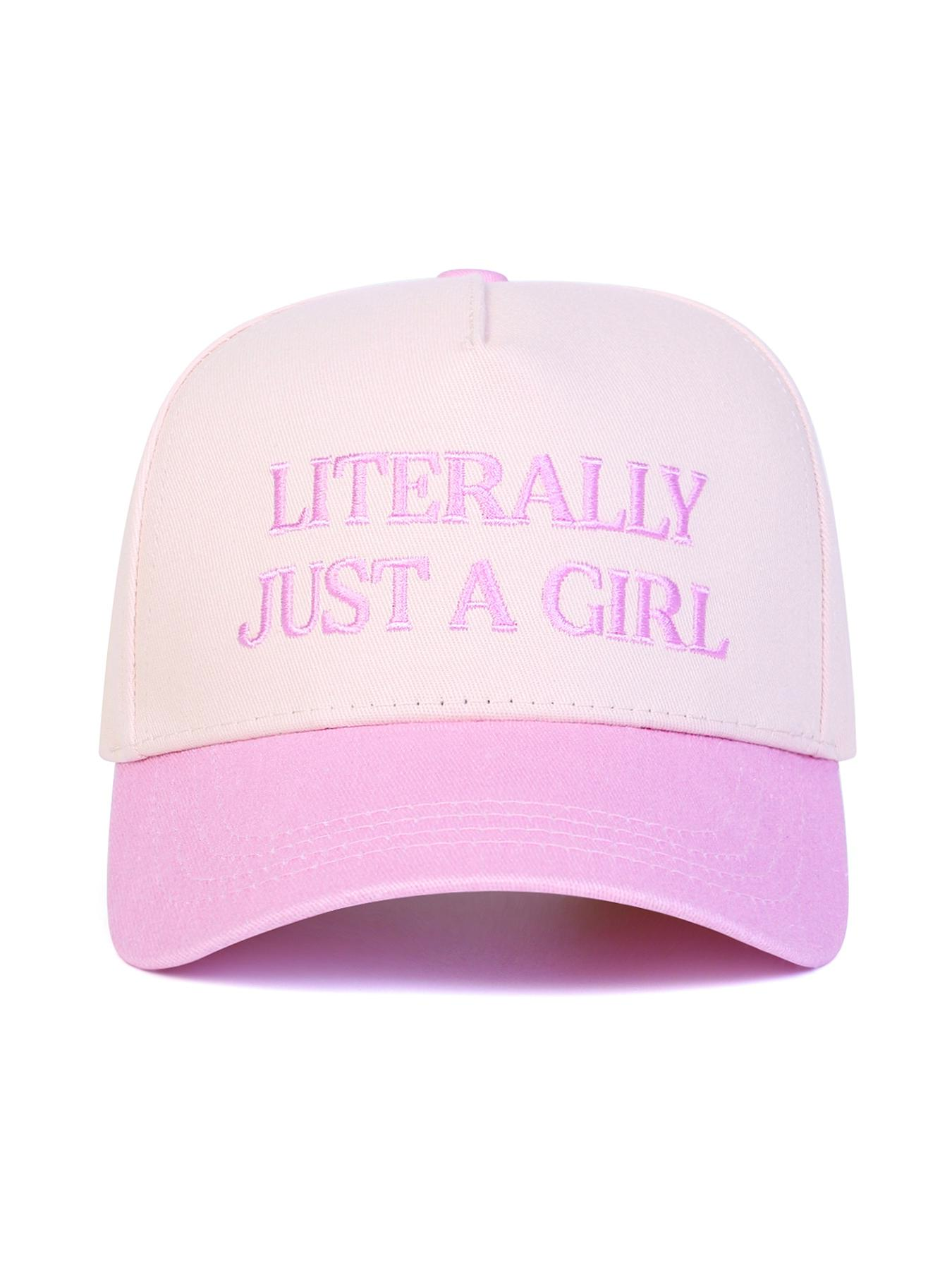 Women's Letter Embroidered Adjustable Trucker Hat, Casual Trendy Hat, Street Style Baseball Cap for Outdoor Travel & Beach Vacation