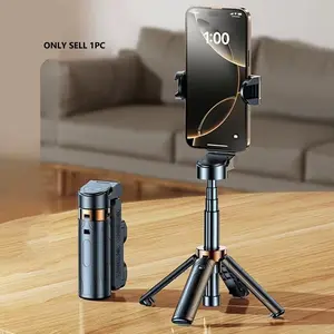 3 in 1 Mini Selfie Stick, Portable Mobile Phone Grip, Phone Stand Tripod Stabilizer for Vlog Live Broadcast Self-timer Stick