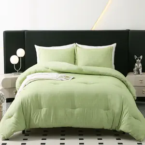 【Back to School】DOWNCOOL Cationic 3 Pieces Comforter Set, 3pcs Bedding Comforter Sets, All Season King Bedding Set, Cationic Dyed Bed Set with 1 Comforter & Pillow Shams, bed in bag, comfy bedding