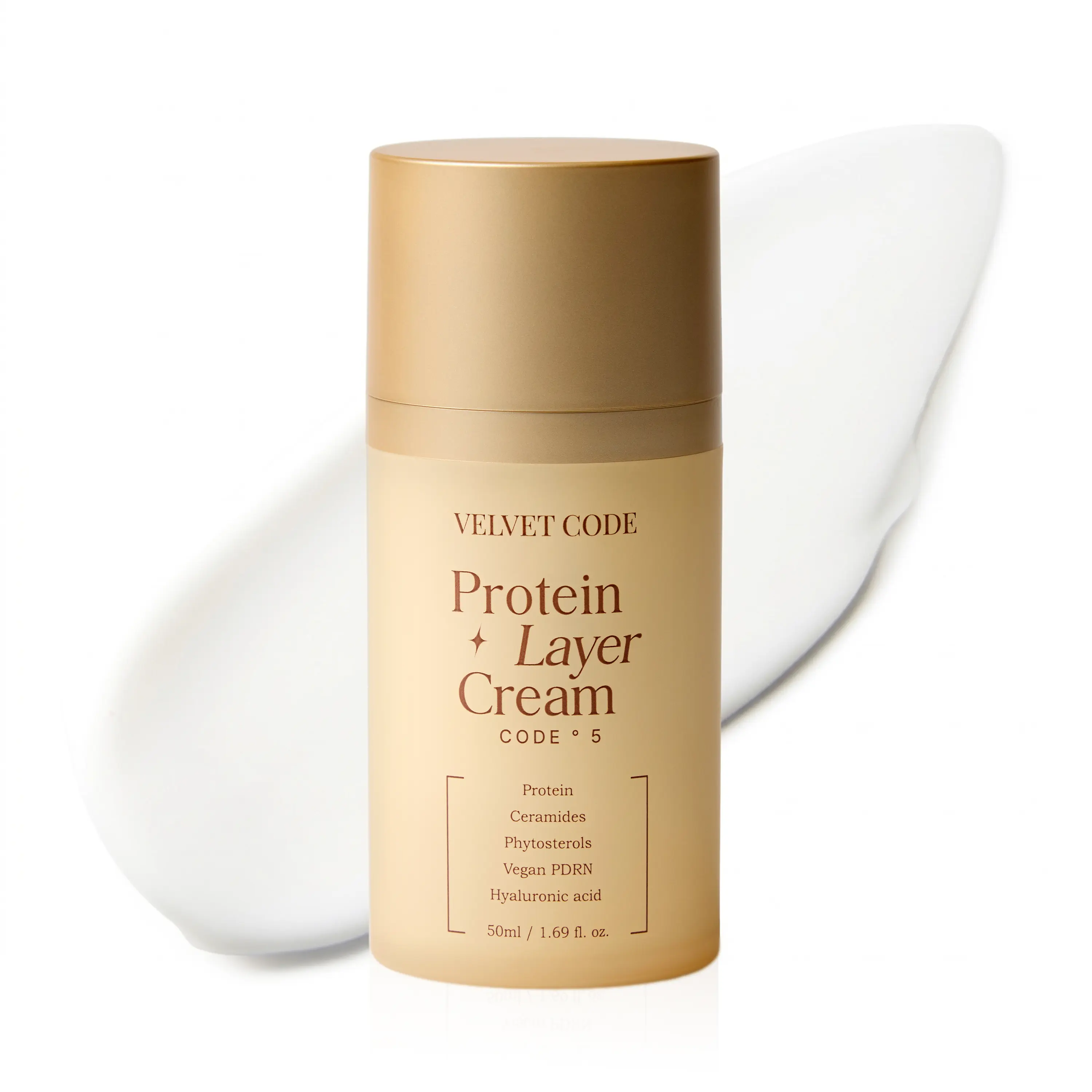 Velvet Code Protein Layer Cream - Korean Night Moisturizer for Barrier Support