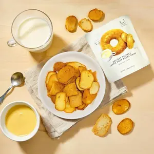 DELIGHT PROJECT Korean Cream Soup Bagel Chips 55g - Low Calorie Healthy Snack, Olive Young