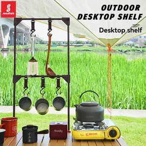 Outdoor Camping Table Extension Connect Fixed Lamp Holder Shelf Adjustable Aluminum Alloy Clamp Multi-Functional Desk Edge Clip