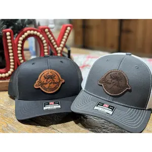 Classic Richardson 112 Snapback Hat - Leather Patch