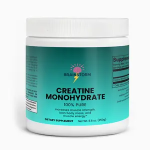 Edible Unflavored Pure Creatine Monohydrate Powder, 250g Dietary Fitness Supplement - Muscle Support Health & Nutrition Wellness Aid