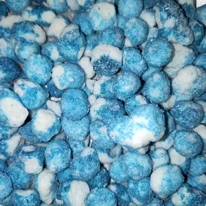 Sour Blue Raspberry Crunchies Snack - sweet & sour Flavored Treats