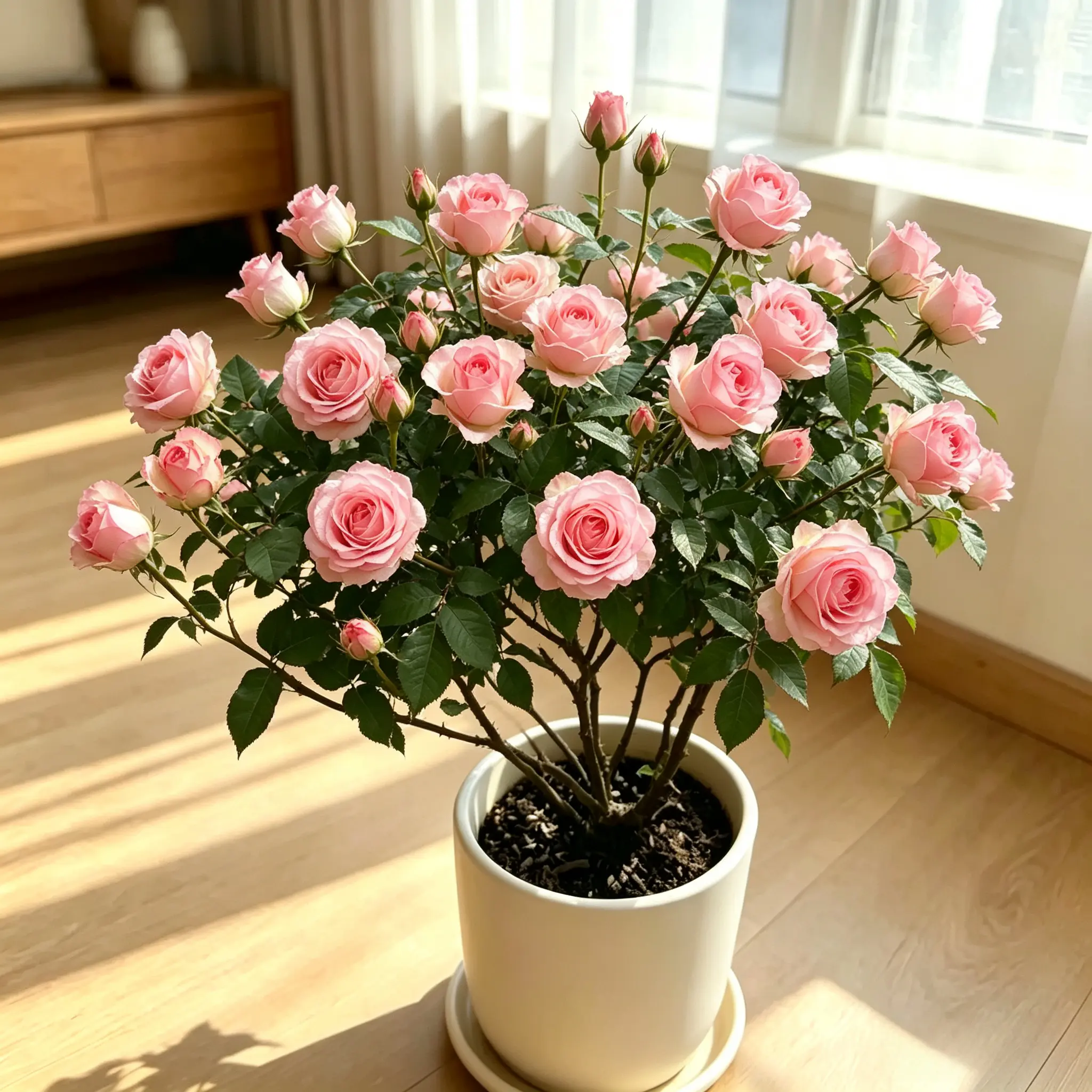 Rose Starter Plant, Beautiful Flowering Garden Rose, Outdoor Shrub for Home Garden Patio Landscape