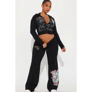Ed Hardy Dreams Pant Set - Black O