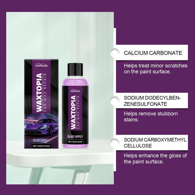 Car Wax Repair Kit 100g 3.53 oz Professional Detailing Wax For Automotive Paint Shine Protection Surface Care And Exterior Maintenance