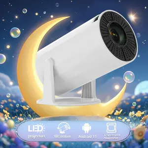 Tired of small screens? ️ XBJ Portable Projector turns any space into a big-screen paradise! 180° rotation, 4K Support,Android 11, multi-device compatible, perfect for movie nights!