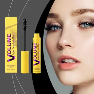 Cosmetiques VolumeCare+ Mascara – Long-Lasting Curl & Super Volume – Waterproof & Nourishing with Beeswax – Gentle for Sensitive Eyes, Easy to Remove