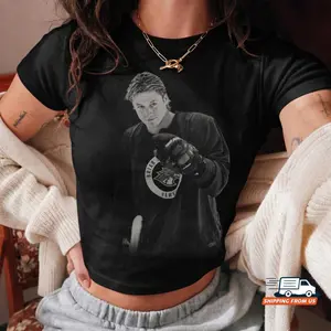 Garrett Graham Baby Tee, Off-Campus Series Unisex Shirt, Hockey Romance Bookish Crop Top, Retro Y2K Book Lover Tee