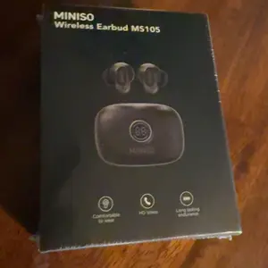 MINISO MS105 Wireless Earbuds Bluetooth 6.0 Earphones, In Ear Earbuds,Waterproof Wireless Earphones, Suitable for Office, Sports, Study and Audio Calls, Built in Microphone, Gaming Bluetooth Headphones