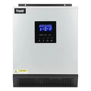 2400W Hybrid Solar Inverter DC 24V to AC 110V Built-in 50A PWM Solar Controller Max PV 80V Off Grid For Flooded Lead-Acid Vented Sealed Gel Nicd Battery