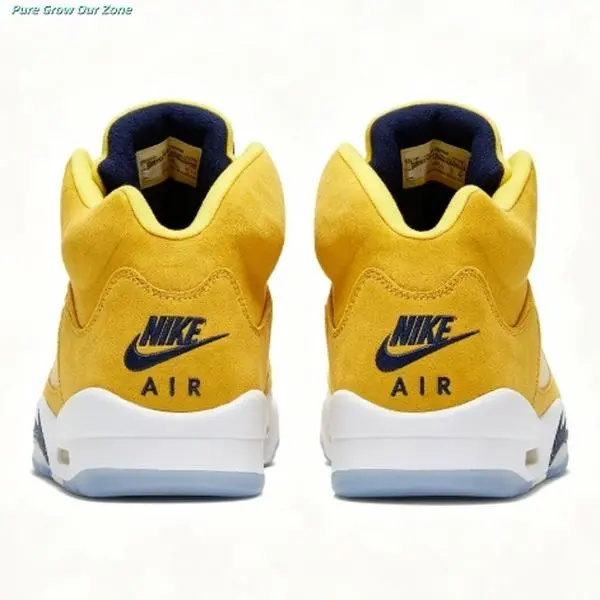Brand New Original Box Unisex Full Lemon Yellow Suede Mid Top Retro Basketball Sneakers Non Slip Street Fashion Casual Athletic Shoes