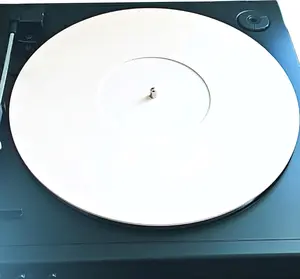White Acrylic Turntable Mat 11.75” – Slipmat for 12'' Vinyl Record Player, Anti-Static & Noise-Reducing