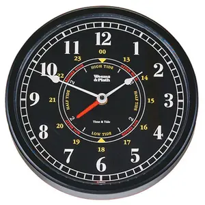 Weems & Plath  Trident Time & Tide Clock -10 Inch Black Dial, Decor, Traditional, Tidal Display