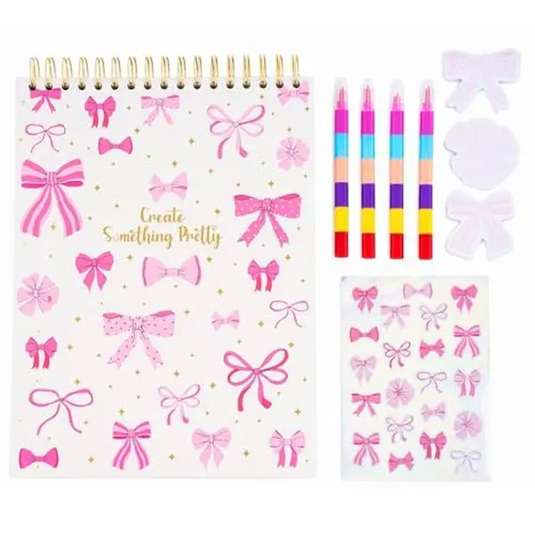 VOTUM Sketch Book: Personalized Artist Sketchbook: Sketching, Drawing and Creative Doodling. Notebook and Sketchbook to Draw and Journal with Stickers and Pens (Abstract Flowers)