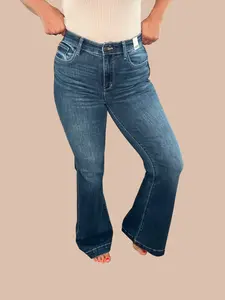 Judy Blue High-Rise Trouser Hem Flare Jeans