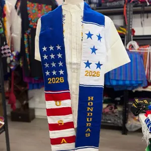 Binational Graduation Sash Honduras estados unidos Scarf Stole Class of 2026