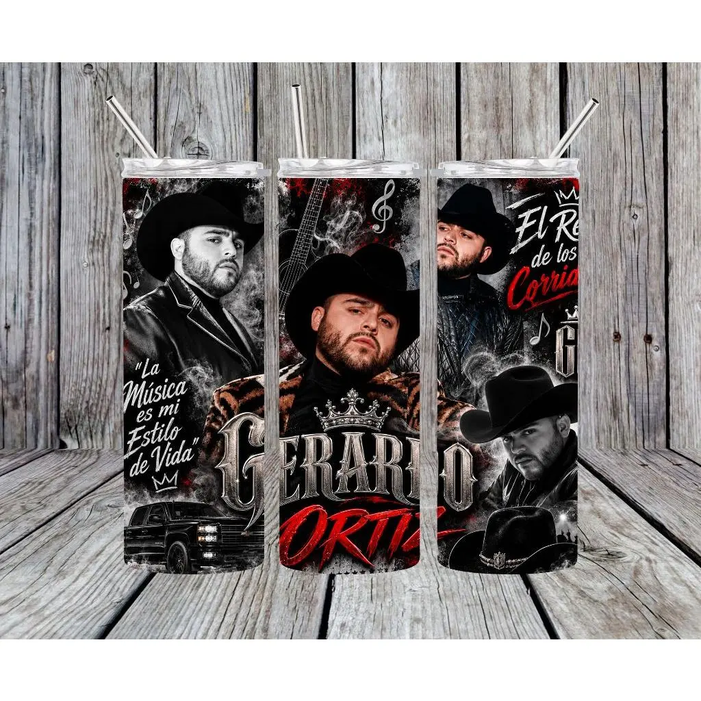 Gerardo Ortiz 20 oz Stainless Steel Tumbler - Durable and Stylish Drinkware for Everyday Use