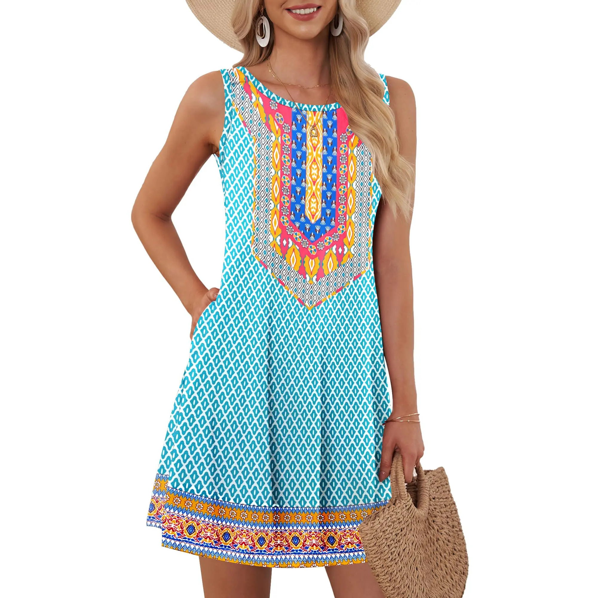 Rhombic Peacock Blue