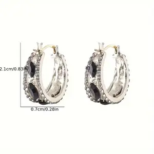 Silver Needle Shining Love Earrings - Elegant Design for Special Occasions & Everyday Wear - Fashionable Jewelry Accessory with Shining Love Motif