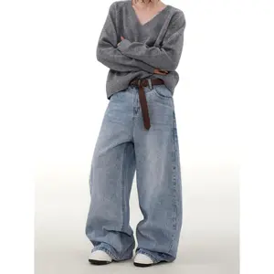 UP.THE Hip Hop Baggy Jeans for Men Stylish Wide Leg Skater Jeans Loose Fit Denim Pants Streetwear Ultimate Comfort Nostalgic Vibe Versatile Wear Oversize Oversized