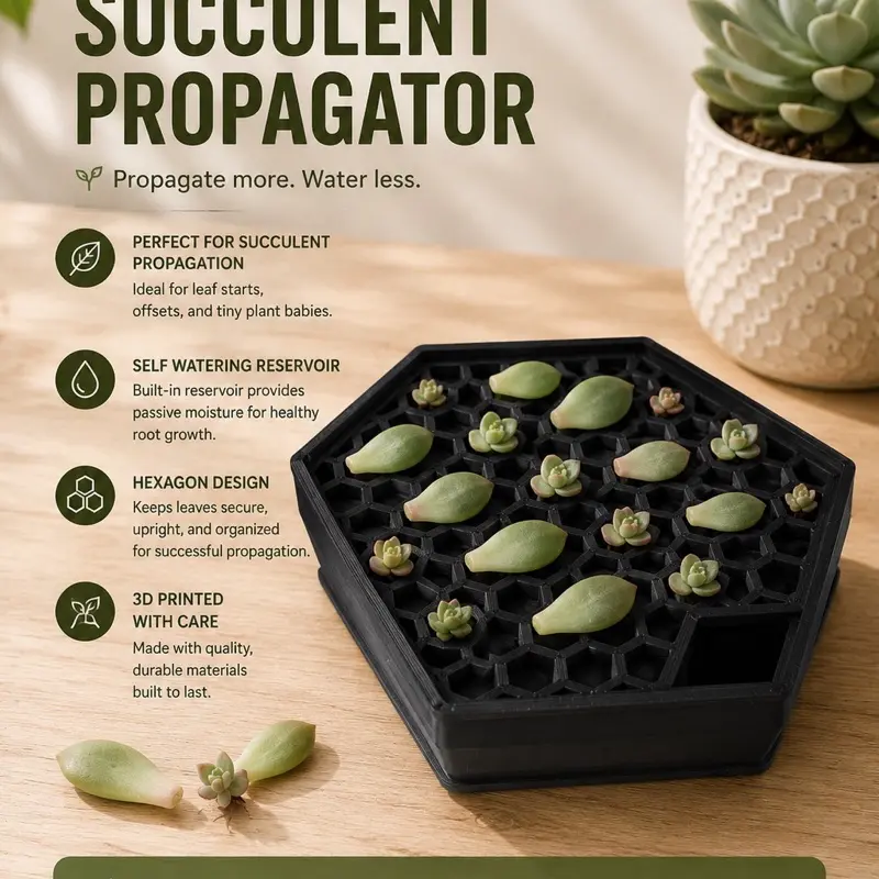 Self Watering Succulent Propagation Station | Root Succulent Leaves Easily