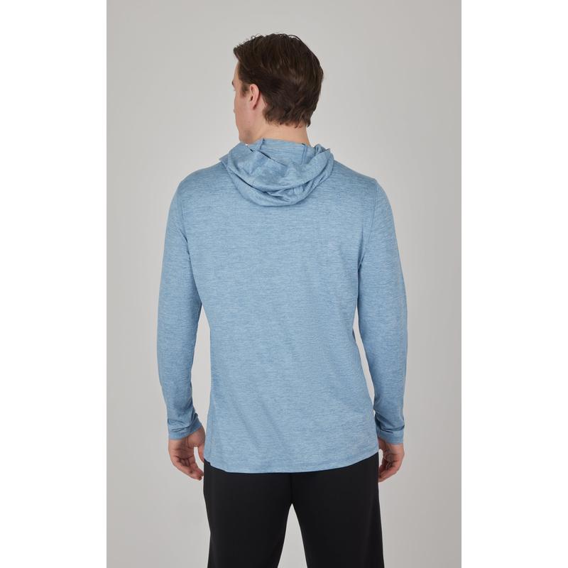 Men's Cationic Long Sleeve Hooded Shirt