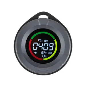 VEVOR Carbon Dioxide Monitor, CO2 Controller with Temperature and Humidity Display, NDIR Sensor Carbon Dioxide Detector, for Outdoors, Home, Office, Car, Lightweight & Portable