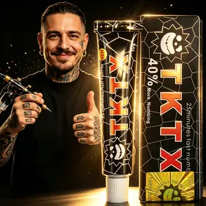 TKTX Professional Tattoo Numbing Cream, 6-8 Hours Local Maximum Intensity Relief, Painless Deep Numbing Tool for All Skin Types, Beauty & Personal Care Tattoo Aftercare Balm
