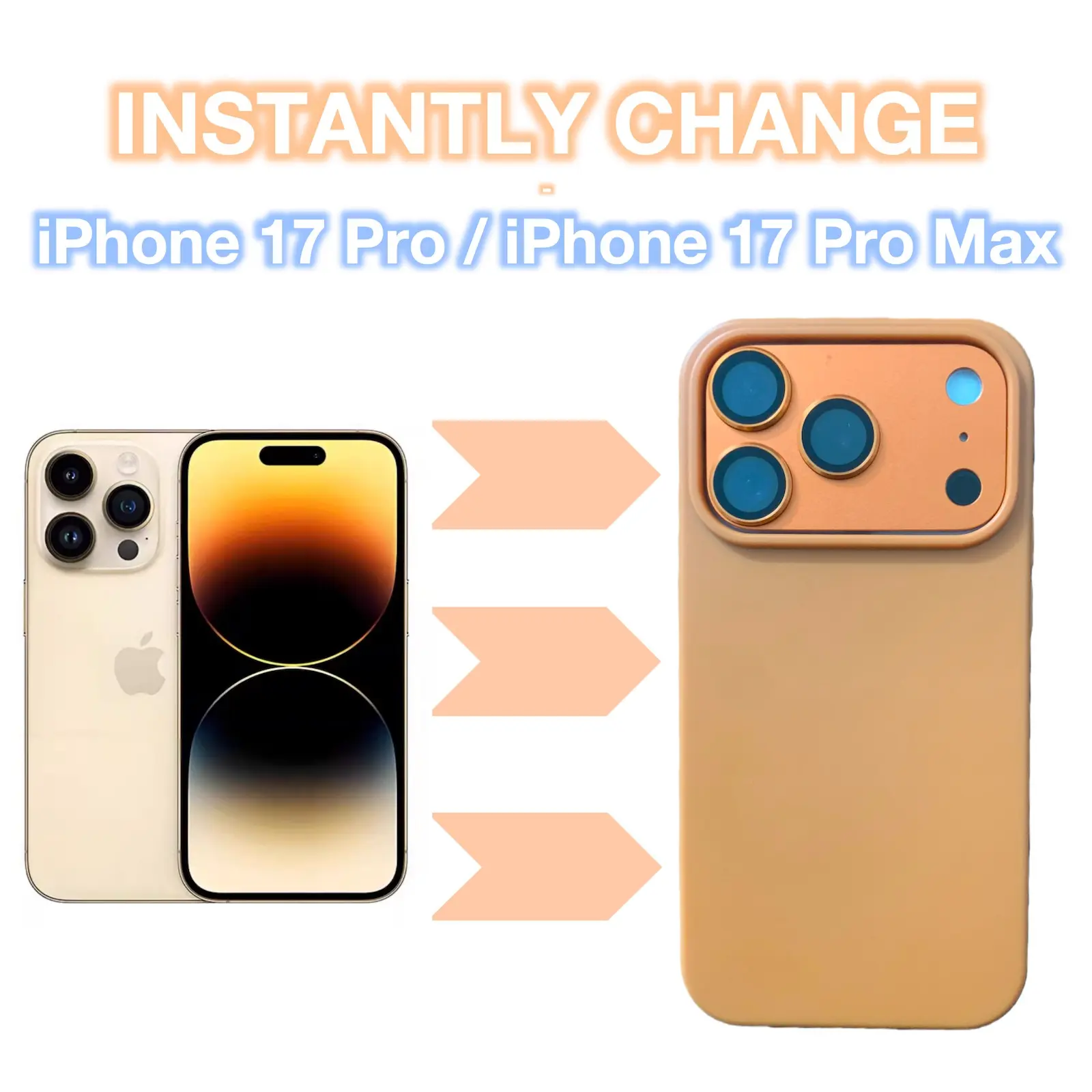 Instantly Change Apple iPhone 17 Pro Max/pro Case, Compatible with iPhone 14-16 Series, Durable & Stylish Protection Design