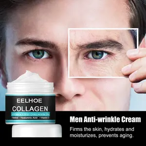 Anti-Wrinkle Cream for Men Gentle Mild Moisturizing Removing Wrinkles Firming Lifting Neck Fade Fine Lines Anti-Aging Facial Treatment