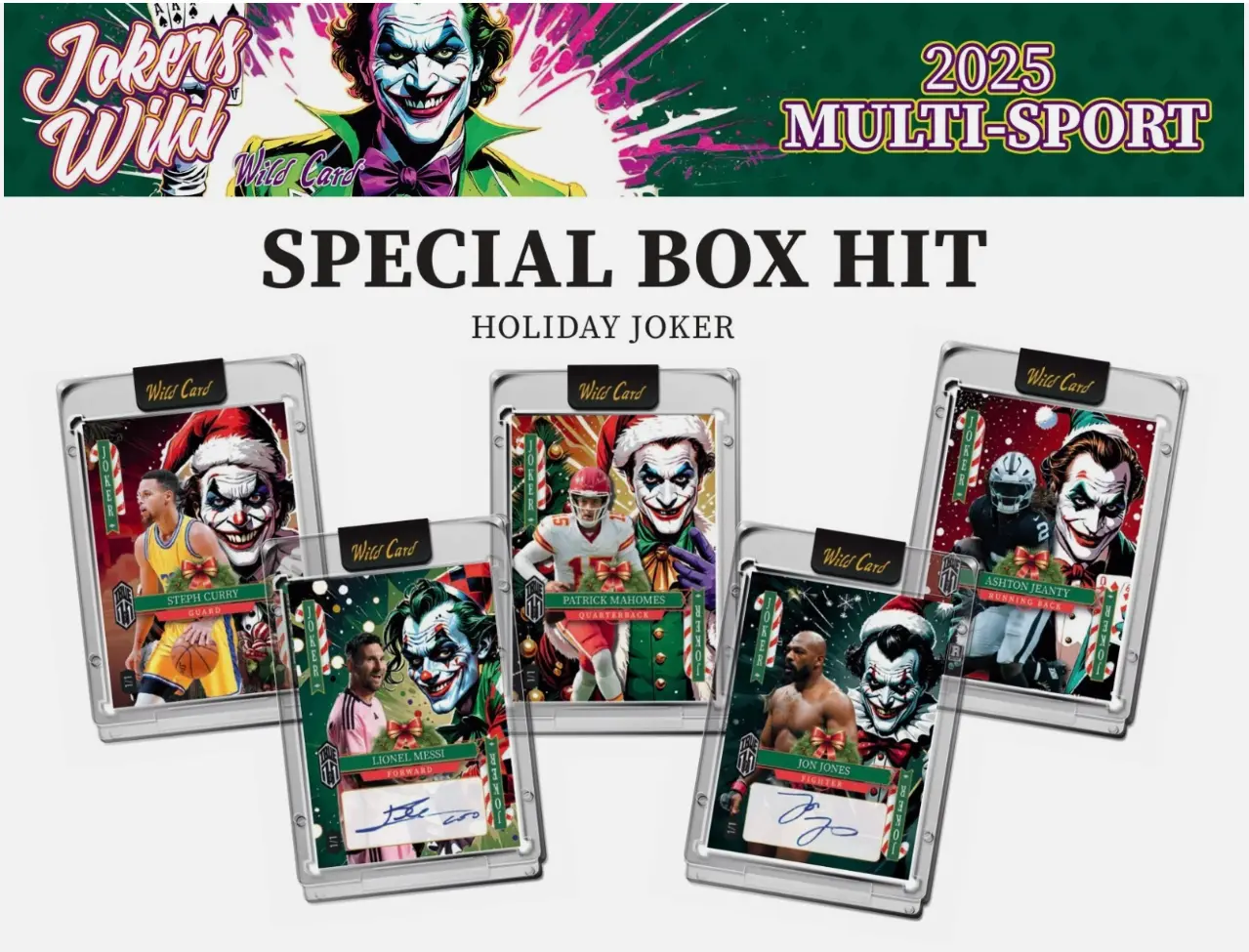 2025 Wild Card Joker's Wild Multi-Sport God Brick Trading Cards