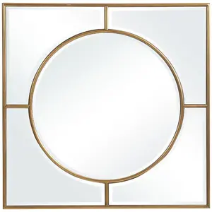 Standford Gold Square Mirror