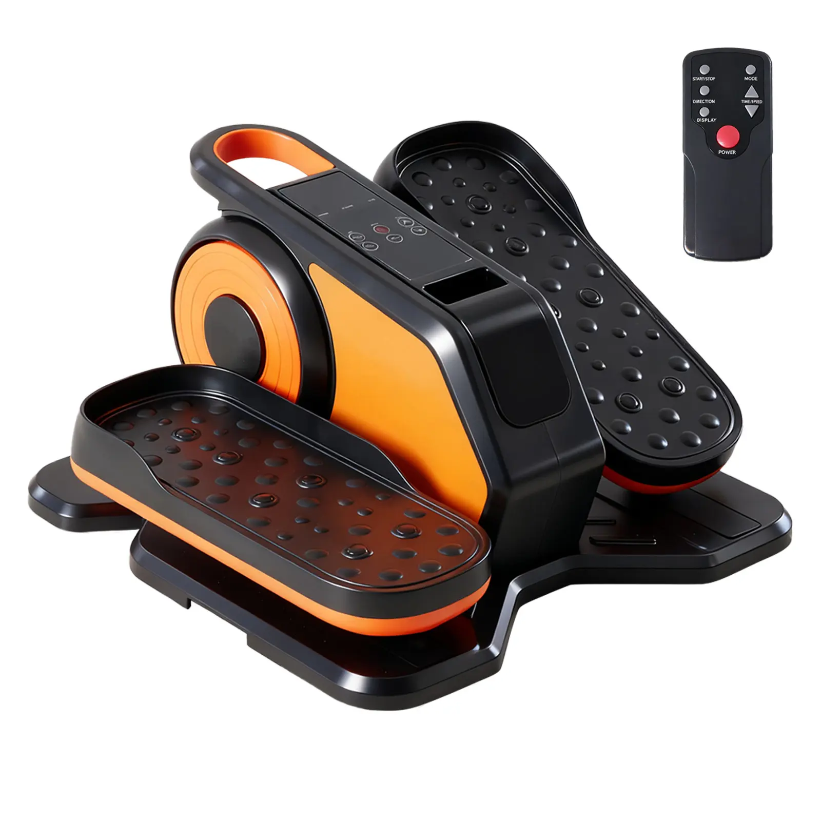Under Desk Elliptical, Compact Electric Pedal Exerciser for Seniors, Quiet Leg & Arm Trainer with Remote Control and LCD Display for Home & Office