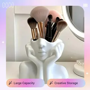 Unique Creative Makeup Brush Holder Pen Holder Storage Box, Desktop Organizer Tool, 30-Piece Set, Cute Cosmetic Storage, Beauty Drawer Organizers, Durable Storage Organizer