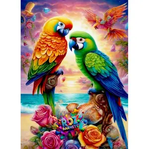 Parrot Pattern DIY Diamond Arts Colorful Painting Kit without Frame, DIY 5D Diamond Arts Colorful Painting Kit, Wall Art Decor for Home Bedroom